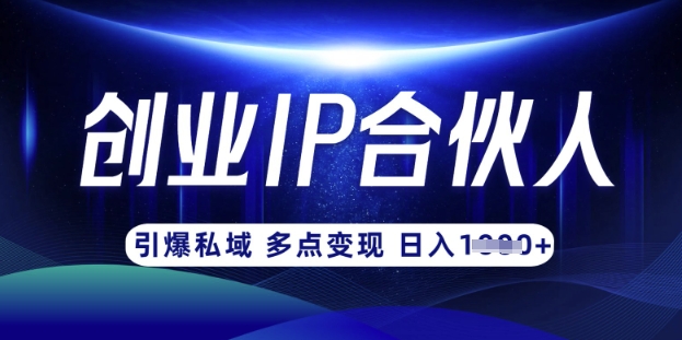 云帆·创业ip合伙人打造3.0，从0到1教你做网创，实现月入过W-壹联网络