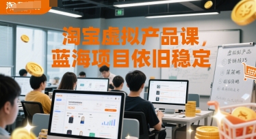 淘宝虚拟产品课，蓝海项目依旧稳定-壹联网络