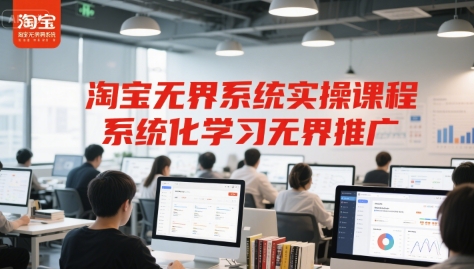 淘宝无界系统实操课程，系统化学习无界推广-壹联网络