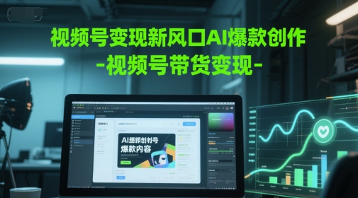 视频号变现新风口AI爆款创作-视频号带货变现-壹联网络