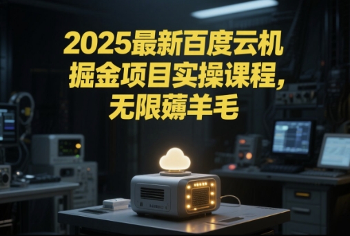 2025最新百度云机掘金项目实操课程单窗口保底5-10元月收益单窗口150+【揭秘】-壹联网络