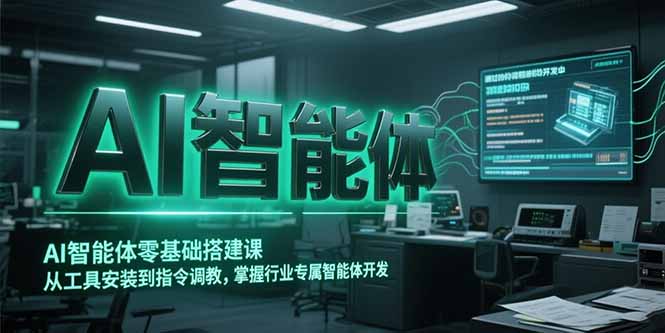 AI智能体零基础搭建课，从工具安装到指令调教，掌握行业专属智能体开发…-壹联网络
