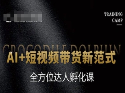 AI+短视频带货新范式，全方位达人孵化课-壹联网络
