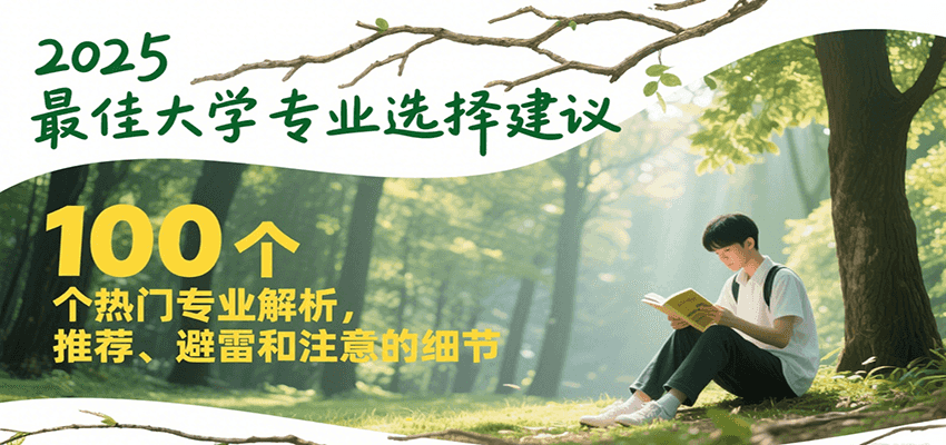 2025最佳大学专业选择建议，100个热门专业解析，推荐、避雷和注意的细节-壹联网络