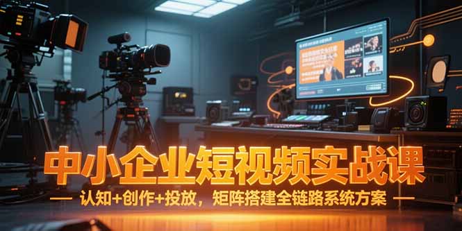 中小企业短视频实战课，认知+创作+投放，矩阵搭建全链路系统方案-壹联网络