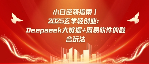 小白逆袭指南，2025玄学轻创业：Deepseek大数据+周易算法的融合玩法-壹联网络