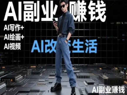 AI改变生活(Ai写作+AI绘画+Ai视频)，AI副业挣钱-壹联网络