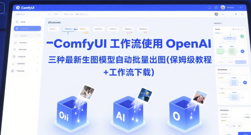 ComfyUI 工作流使用 OpenAI 三种最新生图模型自动批量出图(保姆级教程+工作流下载)-壹联网络