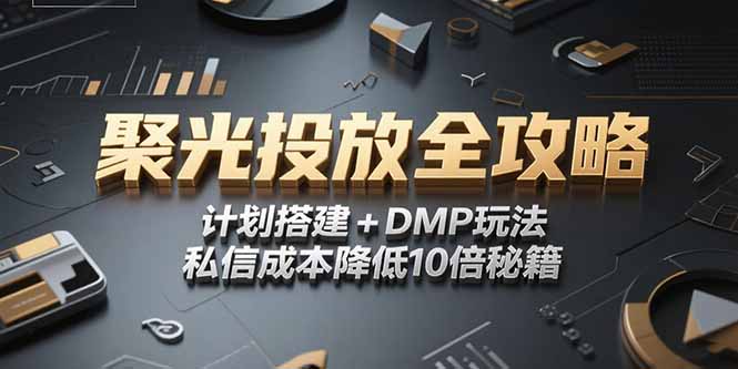 2025小红书聚光投放全攻略，计划搭建+DMP玩法，私信成本降低10倍秘籍-壹联网络