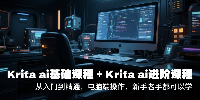 krita ai基础课程+Krita ai进阶课程，从入门到精通，电脑端操作，新手老手都可以学-壹联网络