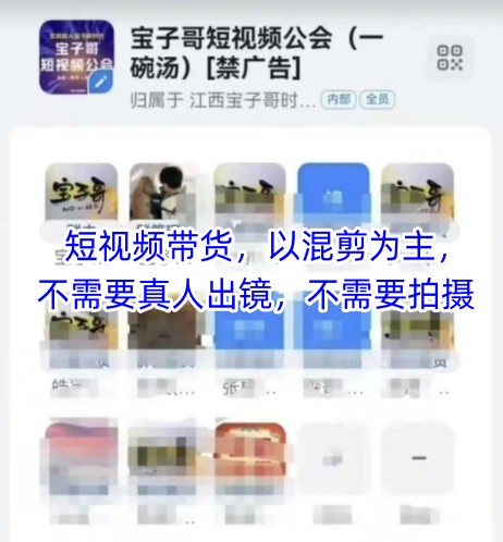 宝子哥头部团队短视频带货，以混剪为主，不需要真人出镜，不需要拍摄【更新6月】-壹联网络
