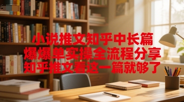 小说推文知乎中长篇爆单实操全流程分享，知乎推文看这一篇就够了-壹联网络