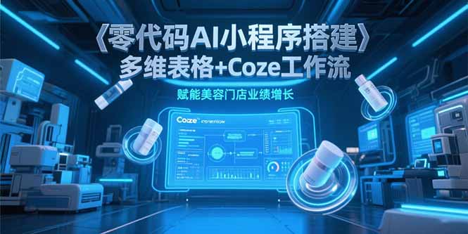 零代码AI小程序搭建，多维表格+Coze工作流，赋能美容门店业绩增长-壹联网络