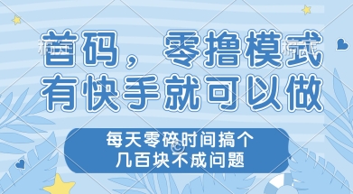 首码零撸项目，有快手就可以做，每天业务时间搞个几张不是问题【揭秘】-壹联网络
