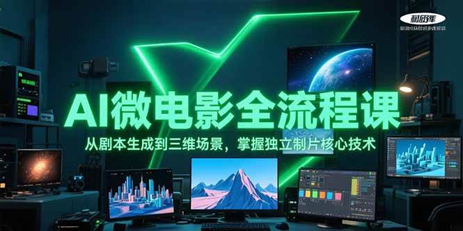 AI微电影全流程课，从剧本生成到三维场景，掌握独立制片核心技术-壹联网络