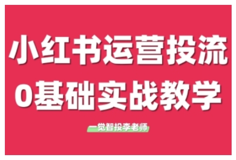 小红书运营投流，小红书广告投放从0到1的实战课，学完即可开始投放(更新)-壹联网络