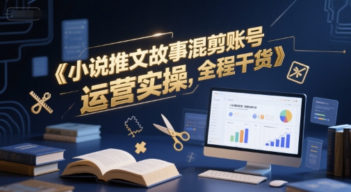 小说推文故事混剪账号运营实操，全程干货-壹联网络